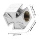 thumbnail image 2 of KALLORY 4Ud Tapas Para Válvulas De Neumáticos Con Cruz Plateado Para Accesorios Deportivos De Automóvil, 2 of 7