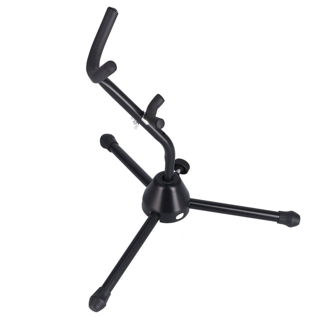 Alto Sax Holder, Black Saxophone Stand Foldable Easy Assembly Stable For Home