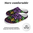 thumbnail image 6 of Fotbe Mardi Gras5 Pattern Women's Fuzzy Curly Fur Memory Foam Loafer Slippers Indoor Outdoor Slippers Winter Home Shoes-40/41, 6 of 7