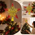 thumbnail image 4 of Electroplated Christmas Tree Star Topper, Glitter Xmas Tree Topper, Hollowed-Out Christmas Star Ornament Home Decor (7.9", Multicolor), 4 of 6