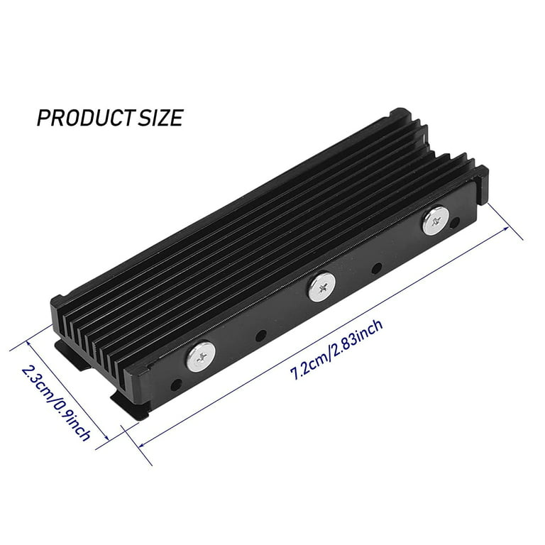 NVMe Solid State Drive Radiator with Dust Cover M.2 SSD Heatsink Cooler for  PS5 Dissipation Cooling Cooler Silicone Copper EVA