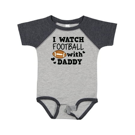 

Inktastic I Watch Football with My Daddy Gift Baby Boy or Baby Girl Bodysuit