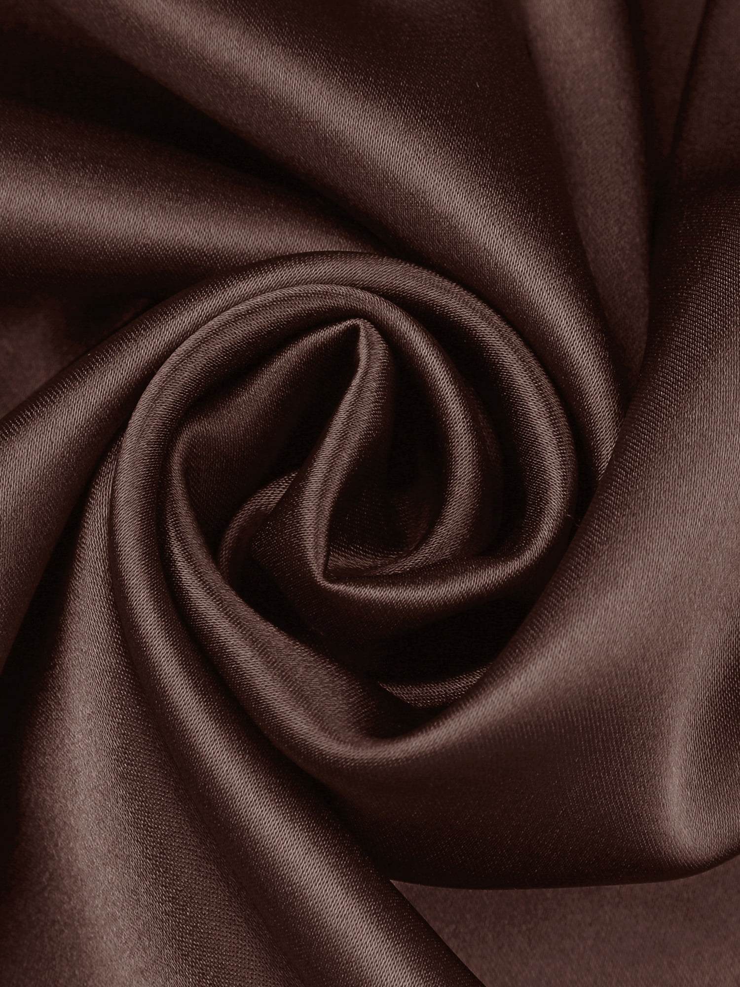 DARING DIVA Women's Satin Kimono Robe Wrap Front Bridesmaid Bride Lightweight M Brown