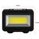 thumbnail image 2 of Lámpara Linterna de cabeza LED COB 3 modos linterna de faro impermeable para acampar (negro), 2 of 5