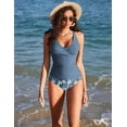 thumbnail image 4 of Trajes de baño Tankini AI'MAGE para mujer, fruncidos, control de barriga, 4 of 5