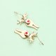 thumbnail image 3 of Pendientes navideños para mujer, pendientes colgantes de reno, pendientes con lazo, calcetines rojos, conjunto de pendientes HO HOStud JAMW Sencillez, 3 of 5
