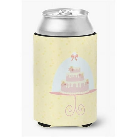 

3 Tier Cake on Yellow Can or Bottle Hugger