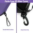 thumbnail image 6 of Fintie Sunglasses Case, Hard EVA Shell Shockproof Sport Glasses Case with Metal Carabiner Travel Zipper Eyeglasses Case, Voilet, 6 of 7
