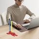 thumbnail image 3 of Creatives Stationery Silicones Penholder Bookbag Pendant Key Chain Interesting Humanoid Penholder, 3 of 9