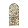 thumbnail image 6 of Efavormart Sparkly Champagne Big Payette Sequin Fitted Chiara Backdrop Stand Cover for Round Top Wedding Arch, Single Sided - 5ft, 6 of 6