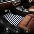 thumbnail image 6 of Vsdgher Navy Blue And White Stripes Car Foot Mat Set of 4 Pieces Universal Floor Liner Car Accessories Fits Most Cars, Trucks, Vans, sedans, SUV, 6 of 7