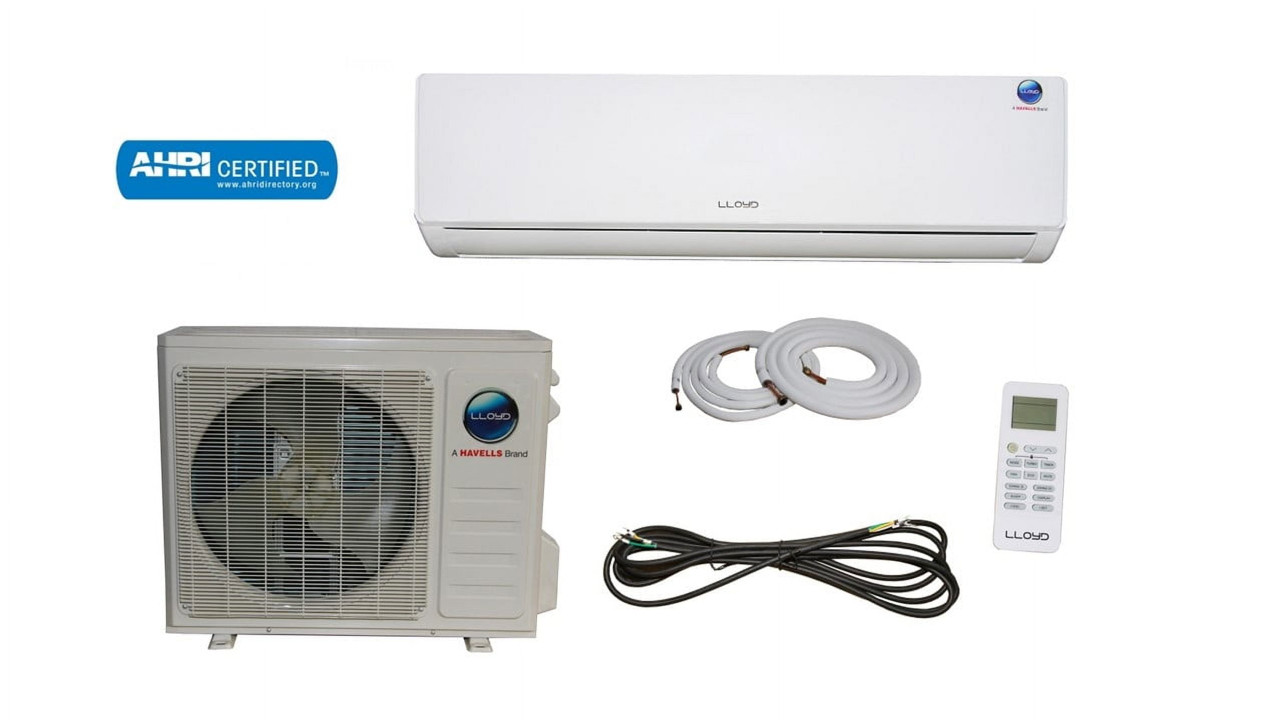 Lloyd North America 24,000 BTU 208-230V Ductless Mini-Split Air Conditioner and Heater with 16-ft Installation Kit and Wi-Fi