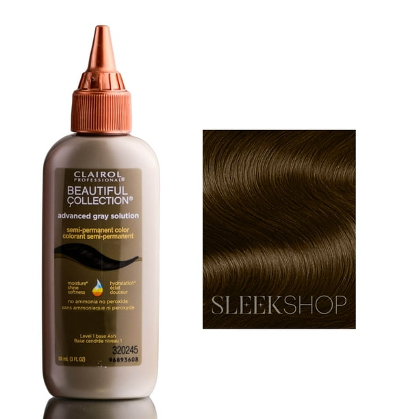Clairol Professional Beautiful Collection Semi Permanent Color, Advanced  Gray Solution, 3W - Rich Walnut Noix luxueuse 