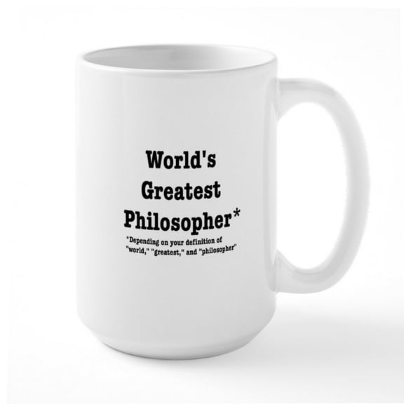 CafePress - World's Greatest Philosopher Mugs - 15 oz Ceramic Large White Novelty Mug