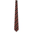 thumbnail image 2 of Textured Red and Green Stripes Necktie Mens Tie, 2 of 3