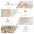 thumbnail image 6 of GrmtClth Linen Sets Outfits for Men Summer Hoodie Clothes Outdoor Yoga Pants Button Down Long Sleeve Trend 2 Piece Set Khaki L, 6 of 6