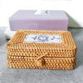 thumbnail image 6 of Rattan Woven Storage Box With Lid Handmade Jewelry Boxes Makeup Organizer Wooden For Sundries Tea Case Containers Gift, 6 of 6