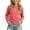 Red, variant on Girls Wavy Ruffle Trim Crewneck Long Sleeve top Strawberry Embroidery Soft Casual Layering T-Shirt for Kids Spring Autumn(Black,2-3 Years)