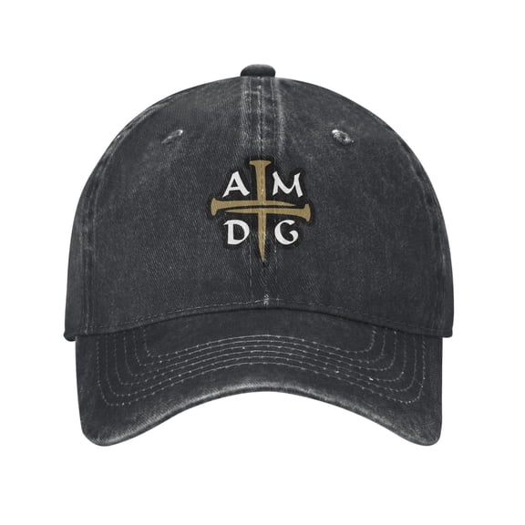 Three Nails Cross Amdg Cowboy Hat Baseball Hat Trucker Hat For Men Women Retro Denim Hats Baseball Cap Dad Hat