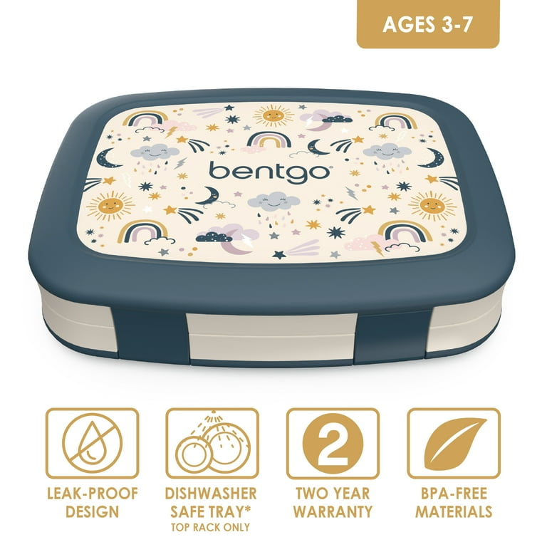 Bentgo Kids' Prints Leakproof, 5 Compartment Bento-style Lunch Box