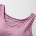 thumbnail image 5 of Women's Seamless Camisole Tank Top with Soft Chest Pad, Wire-Free Summer Essential for Comfortable Layering,Purple 2XL, 5 of 5