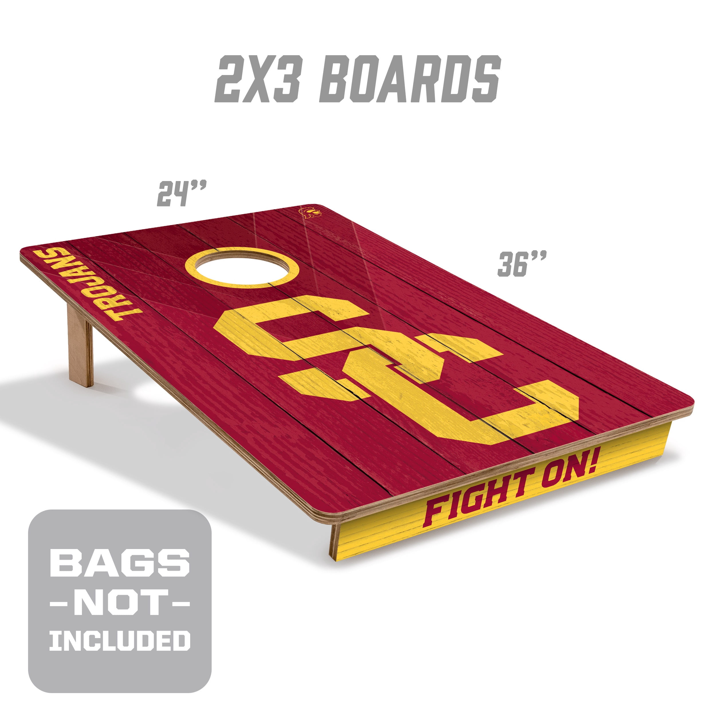 YouTheFan NCAA USC Trojans 2' x 3' Cornhole Game No Bags