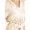 thumbnail image 4 of Vestido bordado de hojas Roman Fashion /Tallas Extras, 6068 (Beige) beige 40, 4 of 5