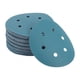 thumbnail image 1 of Discos de lijado para automóvil de madera Unique Bargains 50 Pcs, papel de lija de gancho y bucle para trabajos en madera, refinado automotriz 5.91" 7 agujeros 320 grano azul de alúmina de zirconio, 1 of 1