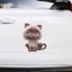 thumbnail image 3 of Uds pegatinas de coche simuladas, bonitas pegatinas de gato en 3D adecuadas, 3 of 5