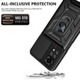 thumbnail image 3 of Slide Camera Lens Protector Armor Case For Xiaomi Redmi Note 13 12 11 Pro Plus 11s 12s Military Grade Bumpers Ring Cover black Redmi Note11S(5G), 3 of 6