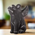 thumbnail image 2 of Lawra Cement Winged Piglet Figurine, 2 of 8