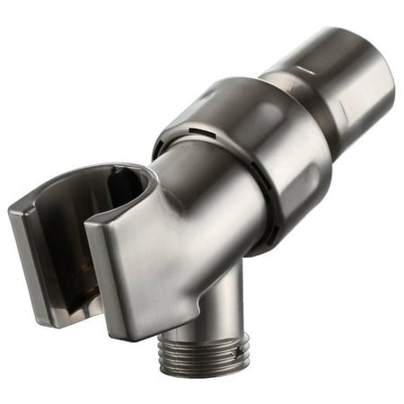 KES PJ11A-2 Adjustable Hand Shower Arm Mount with G 1/2 Swivel Ball Connector Universal Showering Component, Brushed Nickel