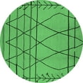 thumbnail image 1 of Ahgly Company Indoor Round Oriental Emerald Green Industrial Area Rugs, 8' Round, 1 of 4