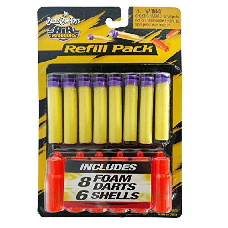 25 Buzz Bee Toys Suction Darts Yellow for Shotgun Shells /& Cylinders