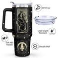 thumbnail image 2 of Constellation Tumbler with Lid and Straw, Sagittarius Tumbler, Goth Tumbler, Constellation Cup/Mug, Zodiac Gifts for Men Women, Constellation Gifts, 40oz Skinny Tumblers with Lids and Straws, 2 of 5
