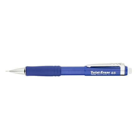 Pentel Twist-Erase III Mechanical Pencil 0.5 mm Blue Barrel QE515C