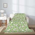 thumbnail image 2 of Rateoe Cute Frog Pattern Flannel Throw Blanket, Ultra-soft Blanket for Bed, Couch, Car, Hypoallergenic Anti-pilling blanket-40"x30"(Vertical), 2 of 6