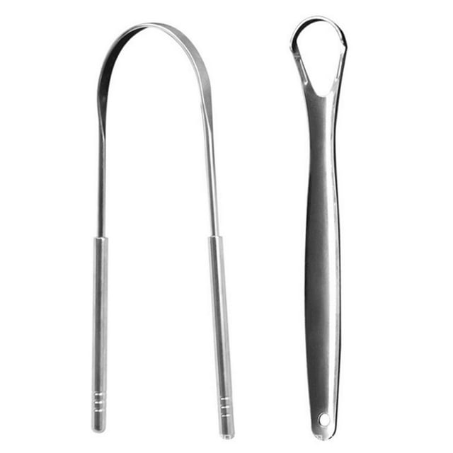 2pcs Tongue Scraper Cleaner Professional Eliminate Bad Breath for Oral Care