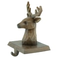 thumbnail image 6 of Northlight Set of 2 Brown Reindeer Head Christmas Stocking Holders 5.75", 6 of 6