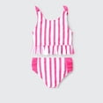 thumbnail image 2 of Barbie Toddler Girls Swimsuits Graphic Stripes 2 Pieces Bathing Suits Set Gifts Pink Sizes 3-10, 2 of 8