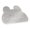 grey, variant on Bunny Shaped Silicone Foot Scrubber Mat with Massager Bristles & Suction Cups - Non-Slip Shower & Bathtub Accessory for Exfoliation & Relaxation
