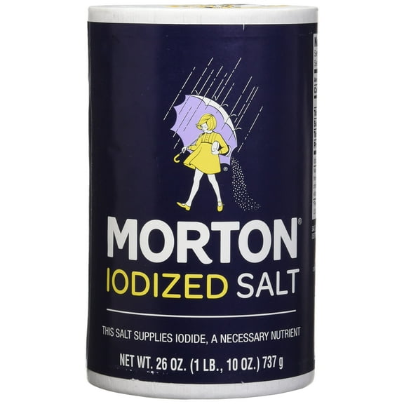 Morton Iodized Salt, 26 Oz, Pack Of 2