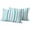 Turquoise White, variant on Red Pink Stripe Outdoor Pillow Covers 24x24 Set of 2,Waterproof Patio Throw Pillowcase Protectors,Geometric White Vertical Striped Decorative Pillow Shams Cushion Covers for Seat Bed Couch Sofa