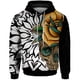 thumbnail image 4 of Sudadera con capucha de moda de otoño para hombre, sudaderas con capucha geniales para hombre, jersey con estampado de calavera y rosa, ropa Y2k, sudadera con capucha gótica, 4 of 4