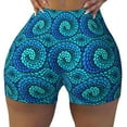 thumbnail image 2 of Haiem Snake No Front Seam Biker Shorts for Women Yoga Workout Gym Bike Shorts with Tummy Control Moisture-Wicking-X-Large, 2 of 9