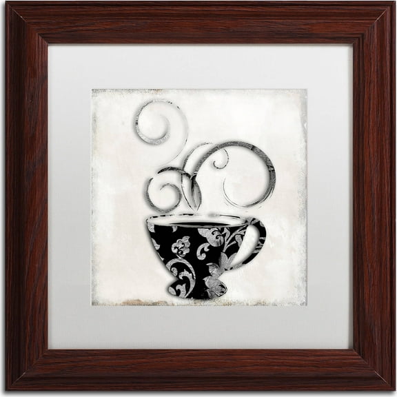 Trademark Fine Art "Silver Brewed 2" Canvas Art by Color Bakery, White Matte, Wood Frame