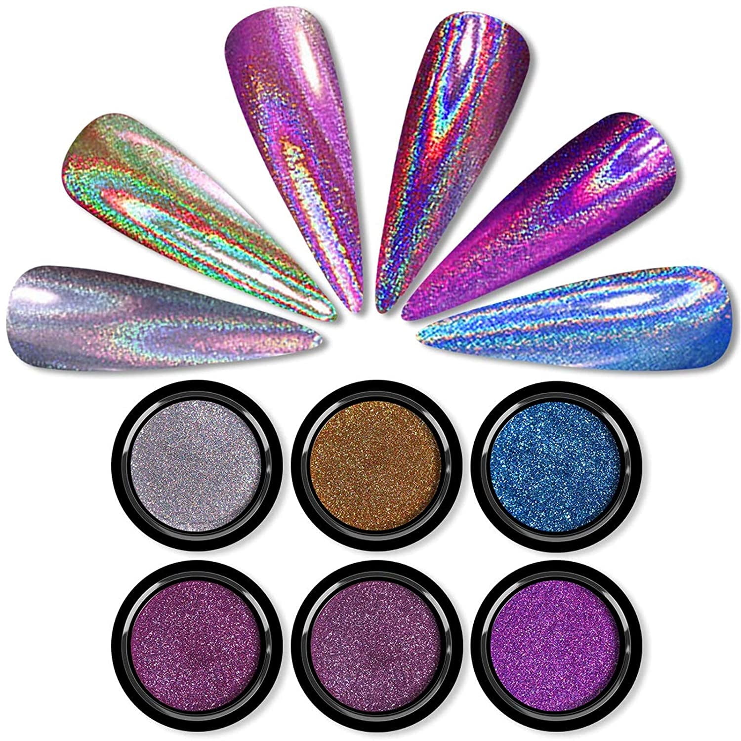 Chameleon Chrome Nail Powder, 10 boxes Pink Purple Aurora Chrome Powde –  TweezerCo