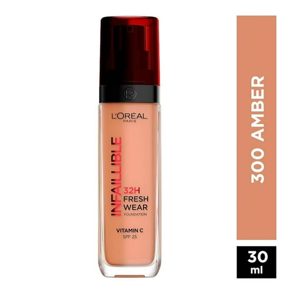 Base de maquillaje L'Oréal Infallible 32h fresh wear 300 amber 30 ml