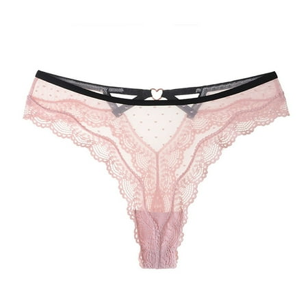 Upioiwer Body Shapewear Comfortable Underwear Women Women Lace Panties Heart Low Waist Underpant Thong G String Underwear Lingerie Shapewear Tummy Control Lifting Women S Underwear Pack Lace Womens