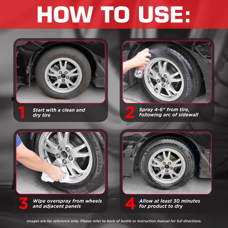 Black Magic Tire Wet Spray, 14.5 oz, Minimal Sling Formula photo 3